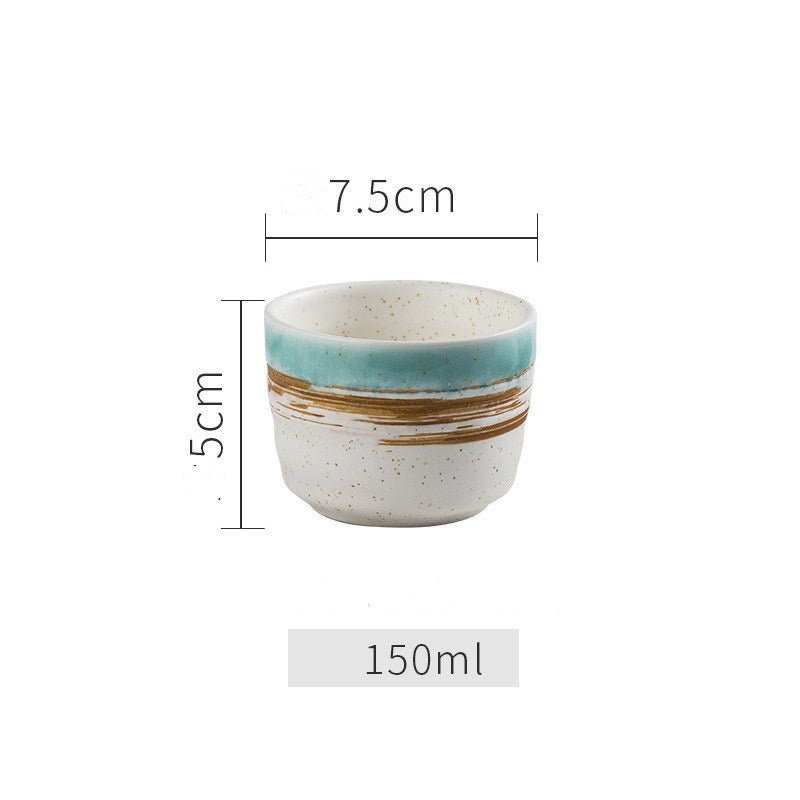 Japanese creative tea cup short teacup tall teacup
