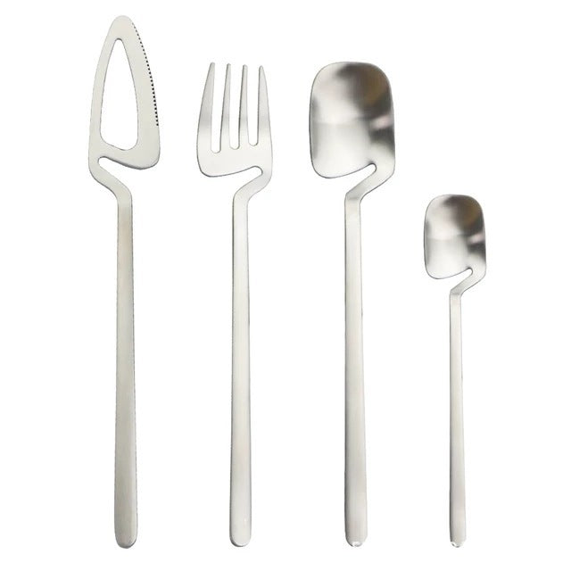 Creative Hanging Cup Tableware Natural Simple Hanging Cup Spoon Set Western Cutlery Coffee Spoon
