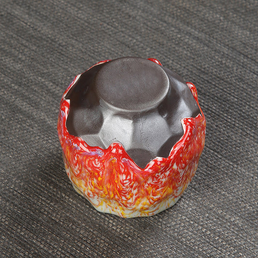 Iron Tire Stoneware Espresso Coffee Cup Kung Fu Kiln Into Tea Cup