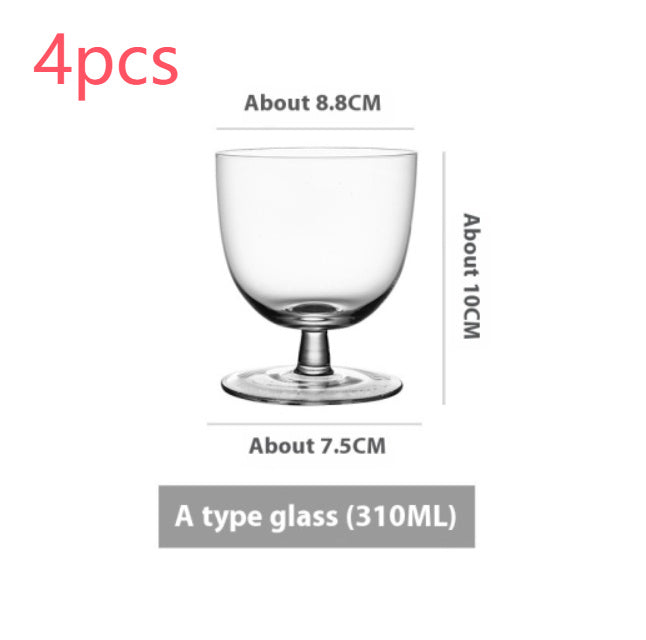 Goblet Crystal Glass Cup Ice Cream Dessert Cocktail Glass