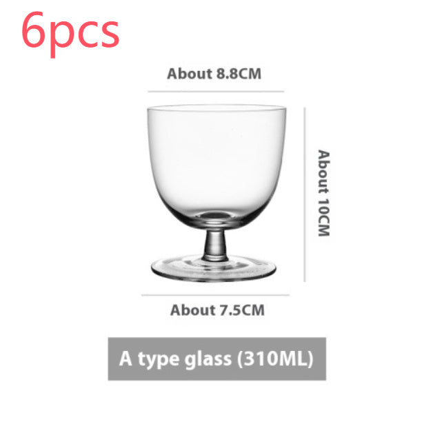 Goblet Crystal Glass Cup Ice Cream Dessert Cocktail Glass