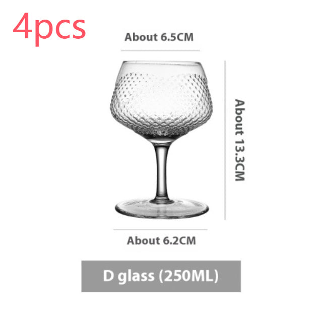 Goblet Crystal Glass Cup Ice Cream Dessert Cocktail Glass