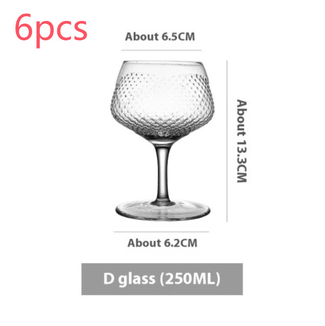 Goblet Crystal Glass Cup Ice Cream Dessert Cocktail Glass