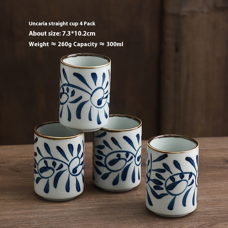 300ml Large Straight Large Capacity Porcelain Tea Cup