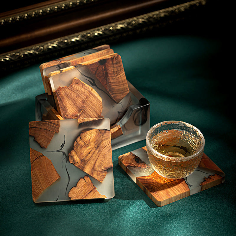 Heat Insulation Coaster Resin Simple Cup Saucer