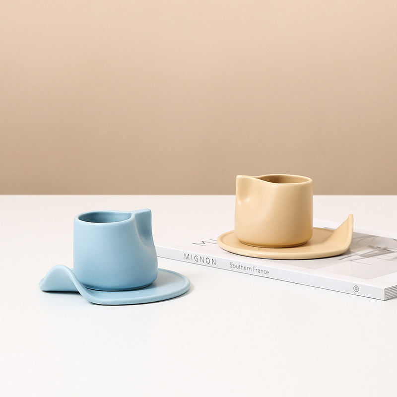 Creative Simple Nordic Style Macaron Color Ceramic Cup