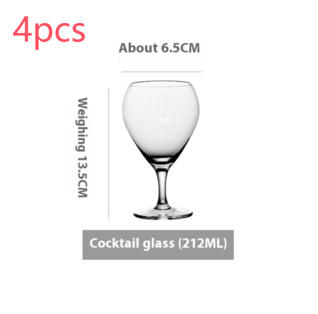 Goblet Crystal Glass Cup Ice Cream Dessert Cocktail Glass