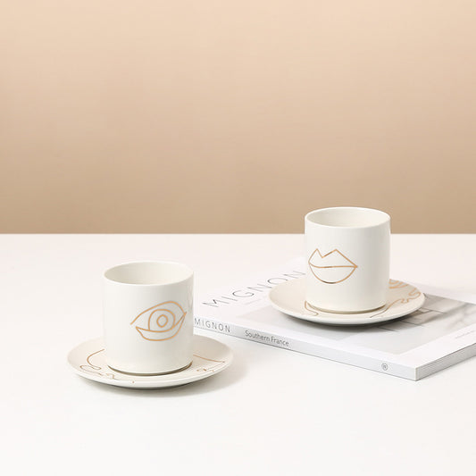 Creative Simple Nordic Style Macaron Color Ceramic Cup