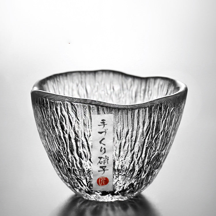 A Stylish And Simple Gold Painted Glass Teacup For Domestic Use