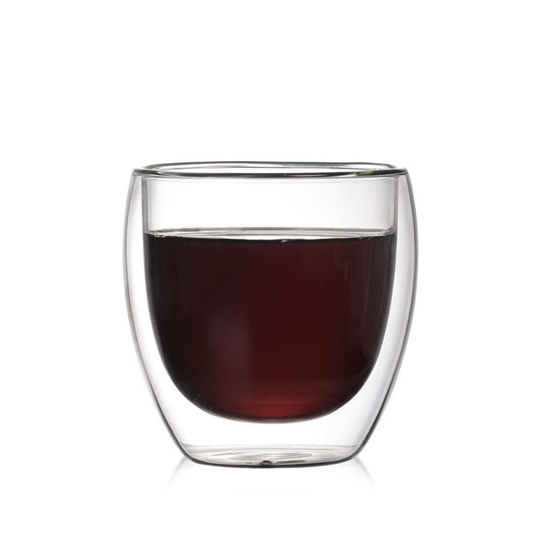 New 6Pcs Double shot Glass double Wall Espresso