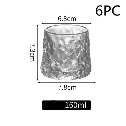 Thickened rotating tumbler whiskey glass