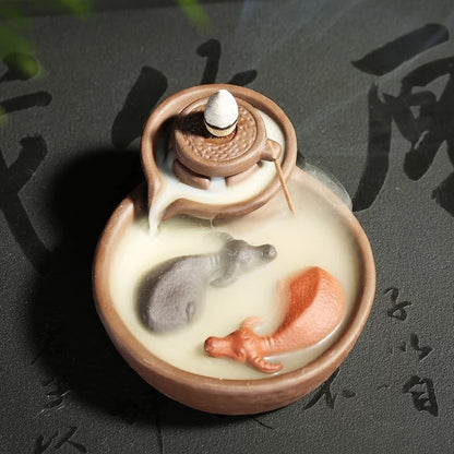 Creative Time To Run The Tea Ceremony Zen Ornaments