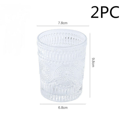 Glass Water Cup Bohemia Phnom Penh Sun Cup Embossed Cup