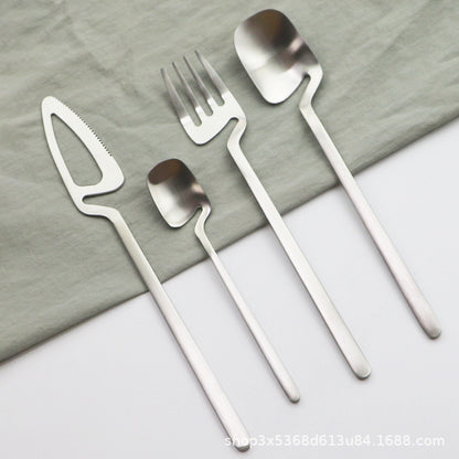 Creative Hanging Cup Tableware Natural Simple Hanging Cup Spoon Set Western Cutlery Coffee Spoon