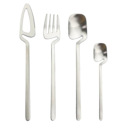 Creative Hanging Cup Tableware Natural Simple Hanging Cup Spoon Set Western Cutlery Coffee Spoon