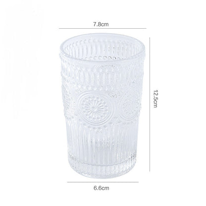 Glass Water Cup Bohemia Phnom Penh Sun Cup Embossed Cup