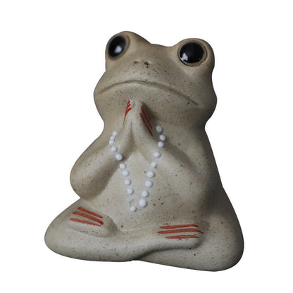 Frog Tea Ornaments Pottery Ornaments