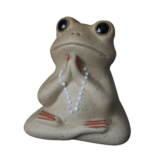 Frog Tea Ornaments Pottery Ornaments