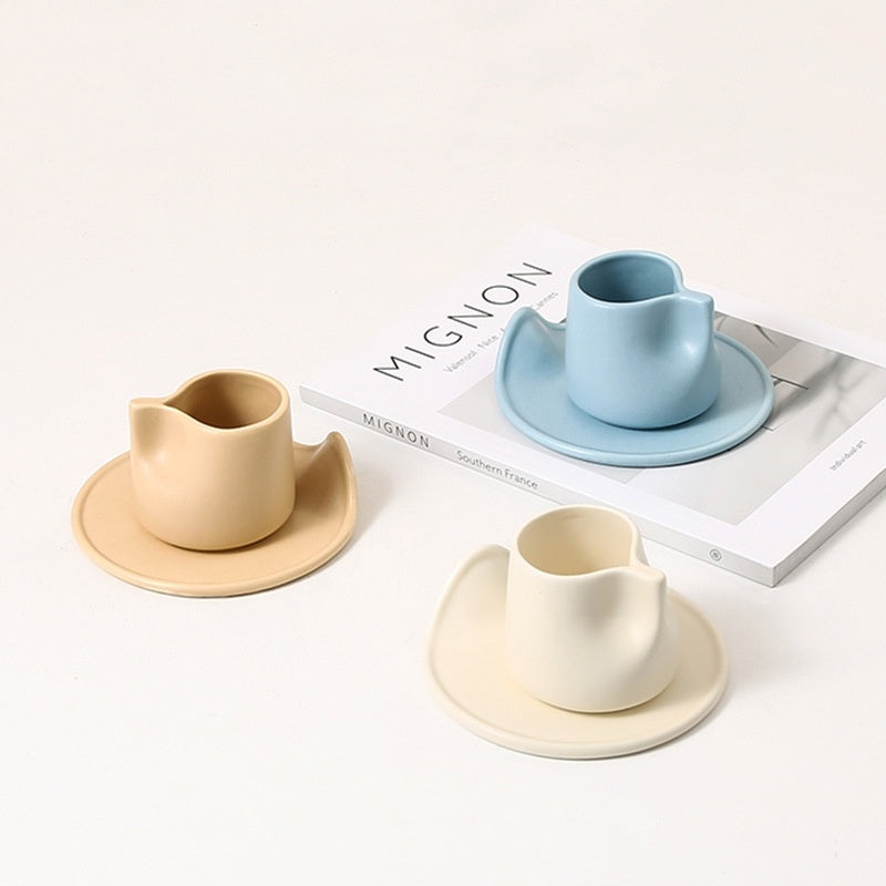 Creative Simple Nordic Style Macaron Color Ceramic Cup