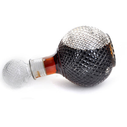 Round Wine Decanter 500ml Creative Transparent Diamond Red Wine Bottle Sealed Wine Bottle