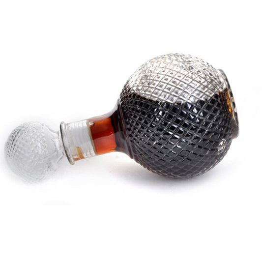 Round Wine Decanter 500ml Creative Transparent Diamond Red Wine Bottle Sealed Wine Bottle