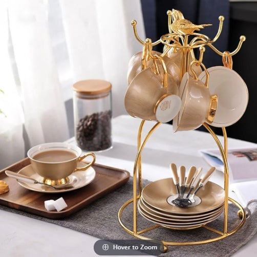 Ceramic coffee cup set