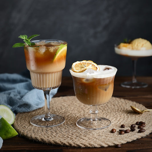 Goblet Crystal Glass Cup Ice Cream Dessert Cocktail Glass