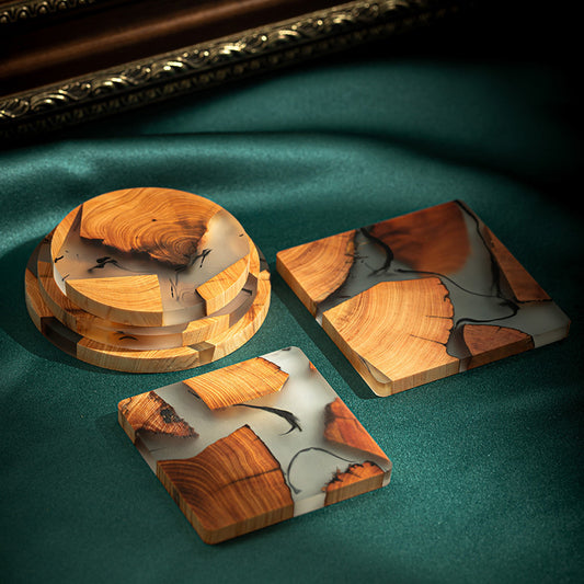 Heat Insulation Coaster Resin Simple Cup Saucer