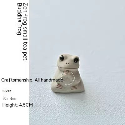 Frog Tea Ornaments Pottery Ornaments