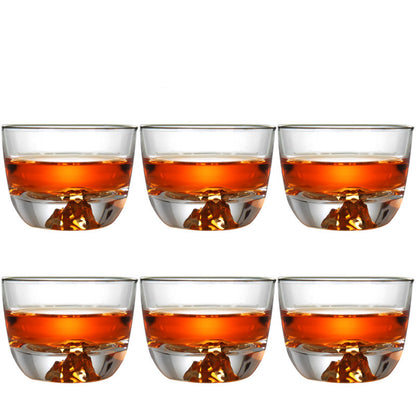 A Stylish And Simple Gold Painted Glass Teacup For Domestic Use