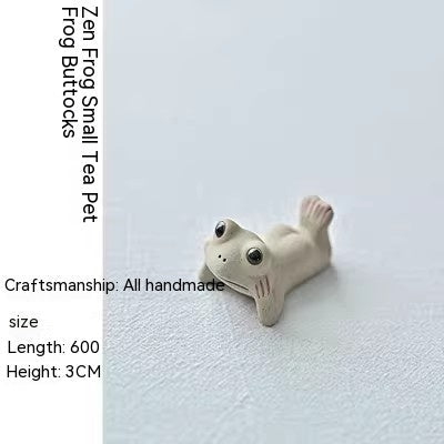 Frog Tea Ornaments Pottery Ornaments