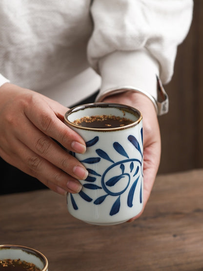 300ml Large Straight Large Capacity Porcelain Tea Cup
