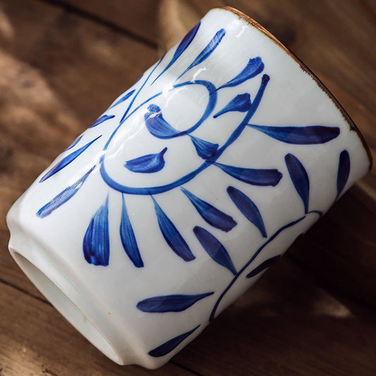 Creative Hand-painted Straight Ceramic Cup Tableware