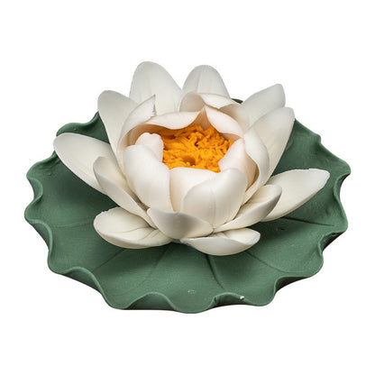 Creative Ceramic Lotus Line Incense Holder Decoration Tea Ornaments