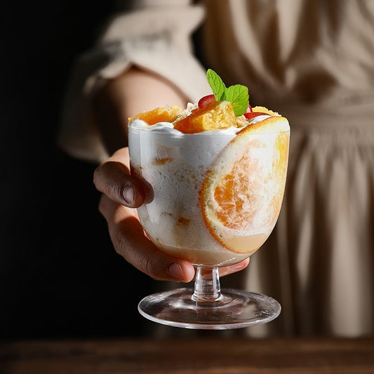 Goblet Crystal Glass Cup Ice Cream Dessert Cocktail Glass