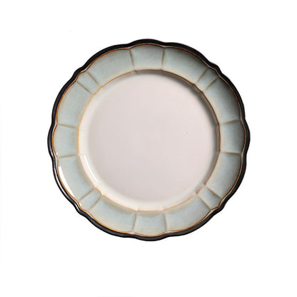 Lotus Pond Moonlight American Western Tableware Creative Ceramic Bowl Cup Set