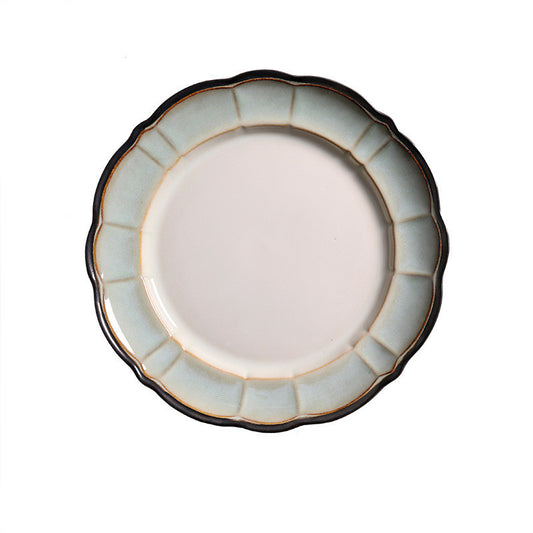 Lotus Pond Moonlight American Western Tableware Creative Ceramic Bowl Cup Set