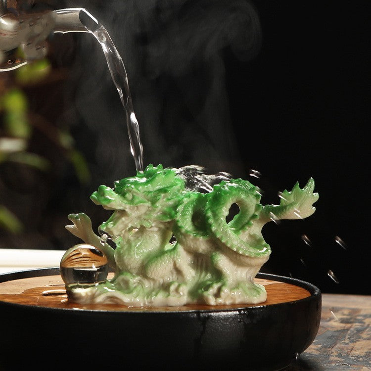 Color-changing Xiupi Swan Creative Tea Set Ornaments