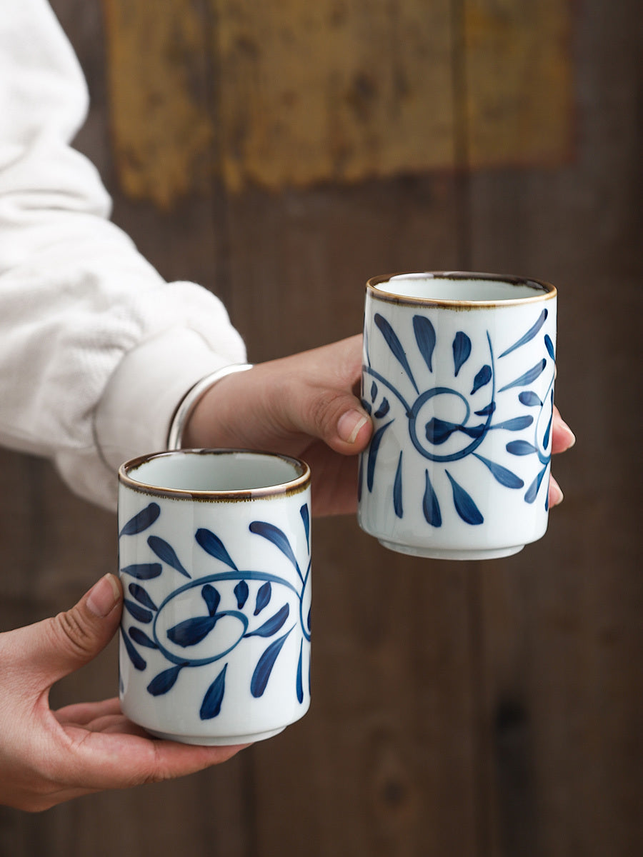 300ml Large Straight Large Capacity Porcelain Tea Cup