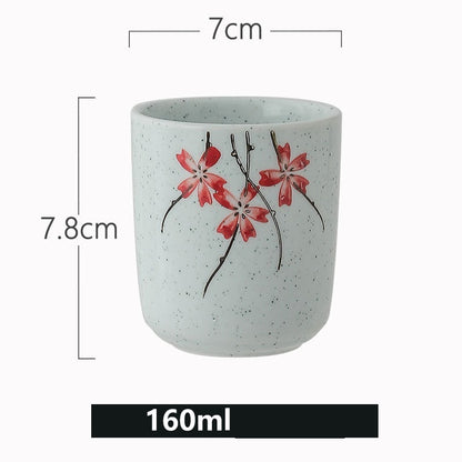 Creative Hand-painted Straight Ceramic Cup Tableware
