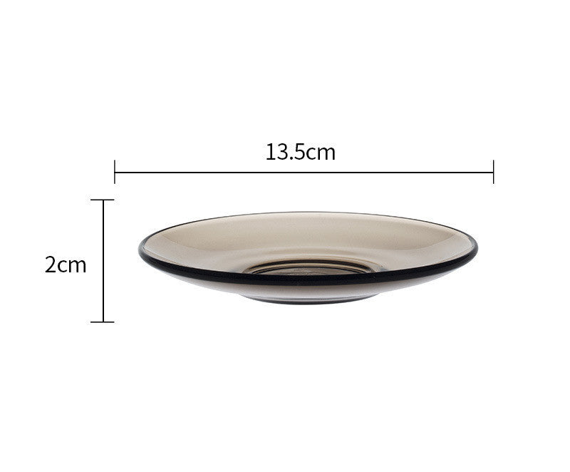 European Style Simple Tempered Glass Heat-resistant And Drop-resistant Coffee Cup
