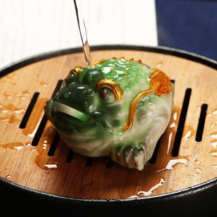 Color-changing Xiupi Swan Creative Tea Set Ornaments