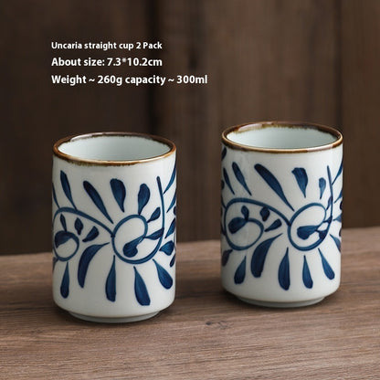 300ml Large Straight Large Capacity Porcelain Tea Cup